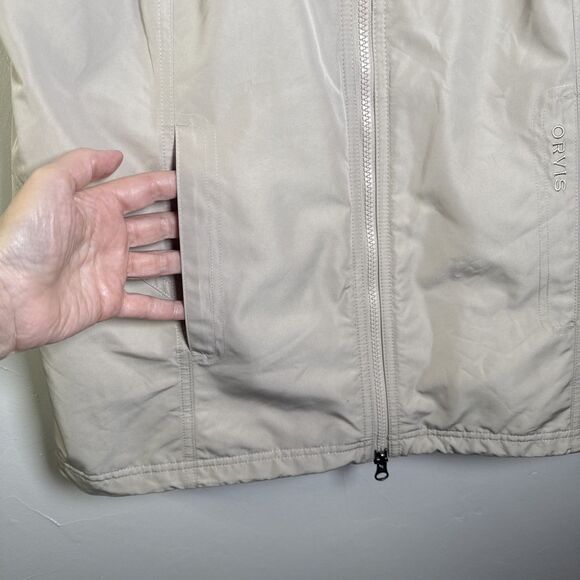 Orvis Full Zip Lightweight Fishing Vest  Beige Men's Size Medium Fishing Outdoor - Picture 5 of 16